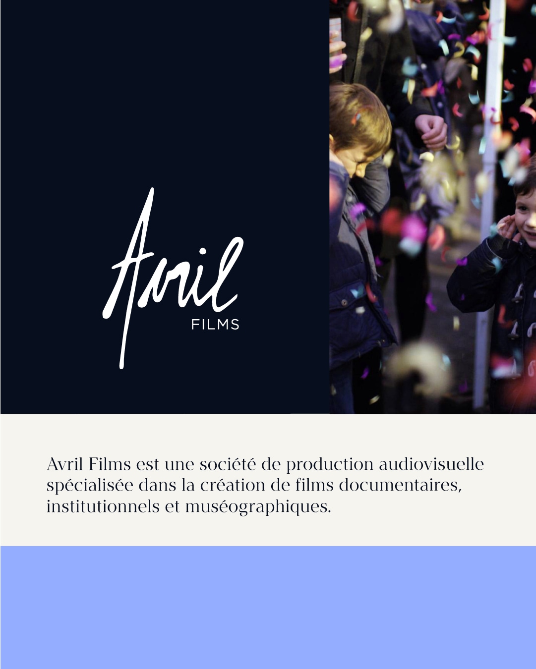 Avril Films - Production audiovisuelle - Conception et design du site web
